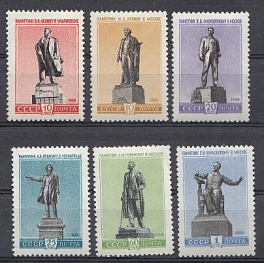2234- 2239  СССР 1959 год. Скульптурные памятники в СССР.