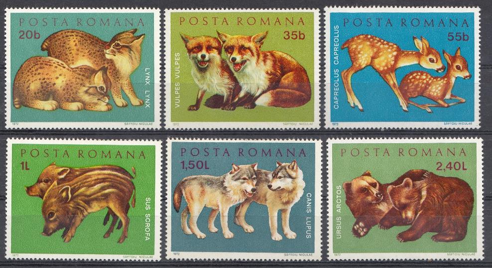 Фауна. Румыния 1972 год.