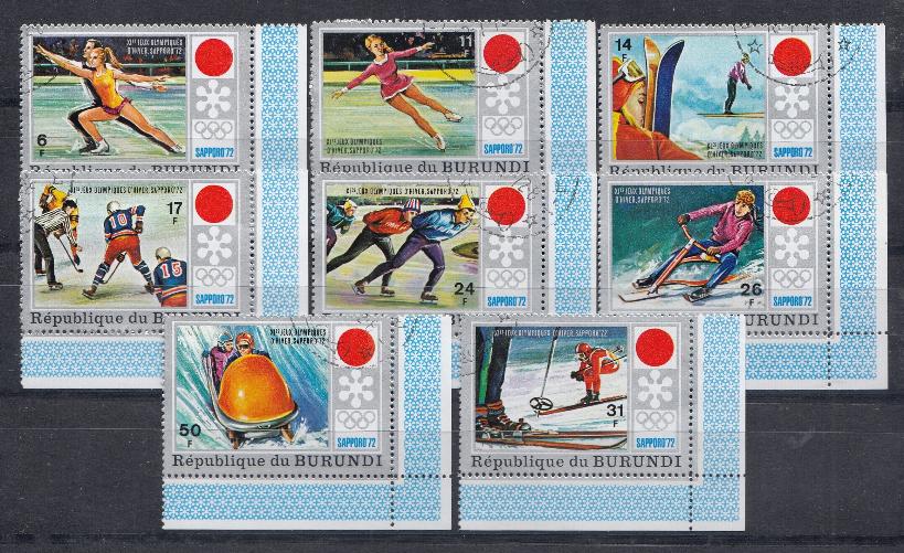 Зимние ОИ Саппоро -72 Республика Бурунди 1972 год. Зимние виды спорта.