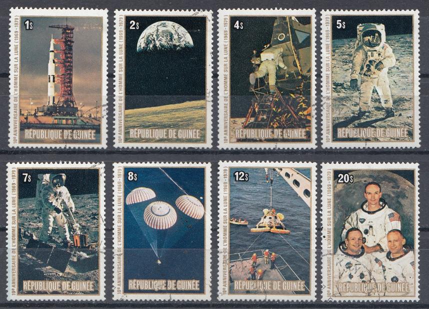 Космос Программа Аполлон. Р. Гвинея 1980 год. 