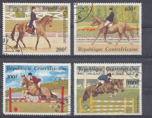 007. Спорт. ЦАР. Центрально Африканская Республика. Конный сорт.
