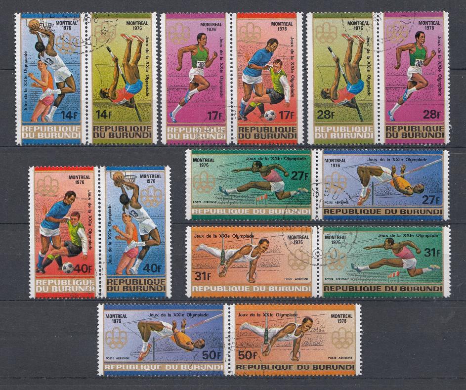 XXI летние ОИ Монреаль-76. Канада. Летние виды спорта. Республика Бурунди 1976 год.