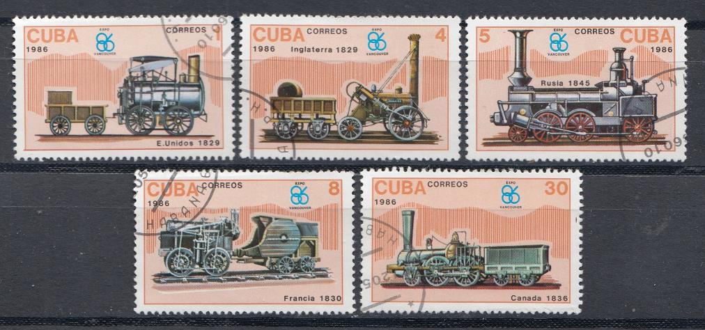 Старинные паровозы. Куба 1986 год.