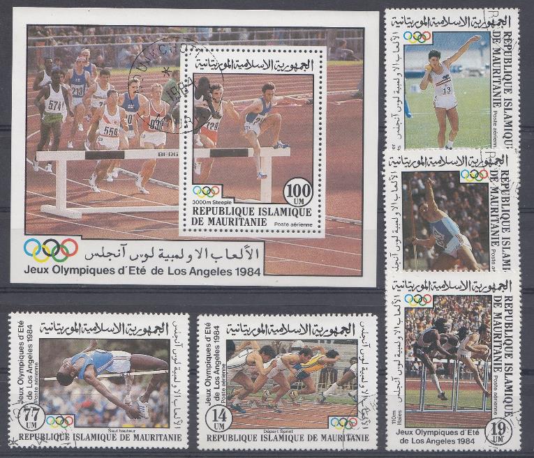 1984 год  Мавритания. Летние ОИ Лос- Анджелес- 84. Лёгкая атлетика.