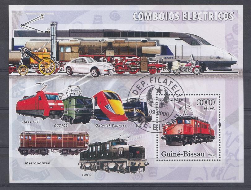 Железно- дорожный  транспорт. Гвинея Биссау 2006 год.