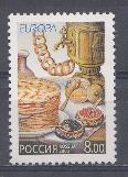 1029 Россия 2005 год. Е. Гастрономия. Самовар, баранки, блины. 