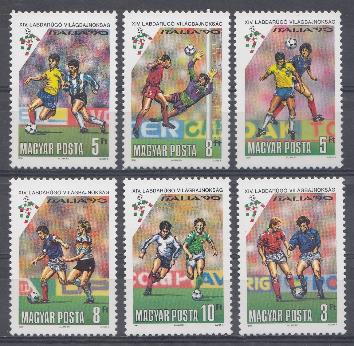 Футбол. ЧМ Италия-90. Венгрия1990 год. Эмблема.  