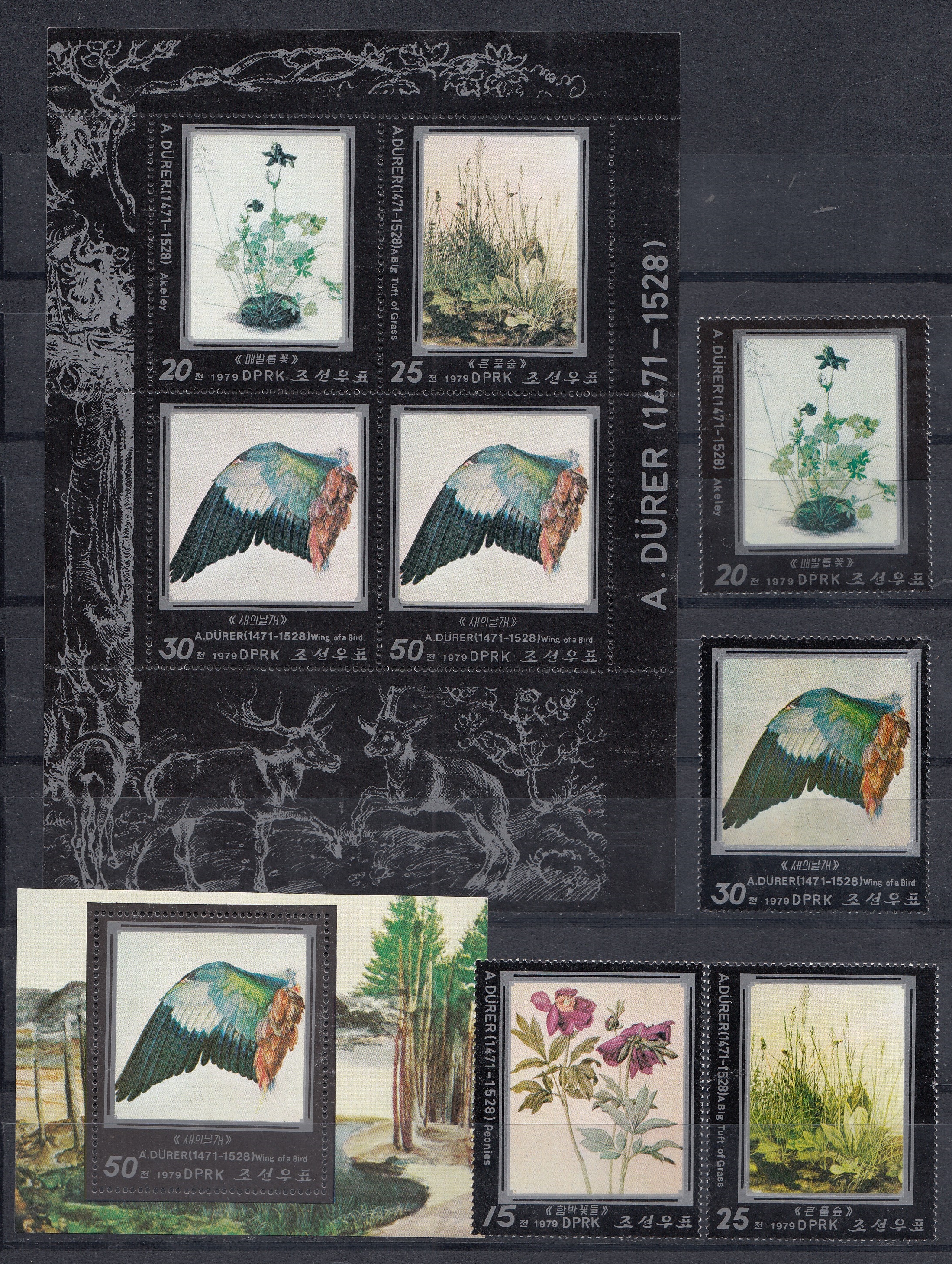 КНДР 1979 год. Живопись. А. Дюрер (1471- 1528). 