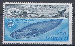 Морская фауна. Монако 1983 год. Кит.