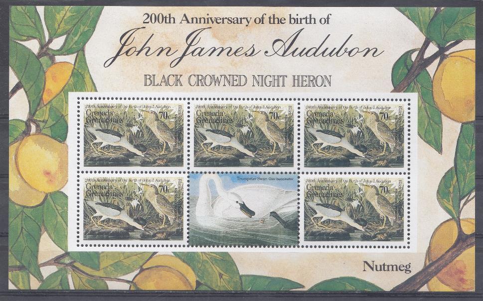 Птицы. Гренада Гренадинес. Болотные птицы. 