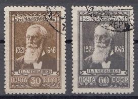 954- 955 СССР 1946 год. 125 лет со дня рождения академика П.Л. Чебышева (1821- 1894).