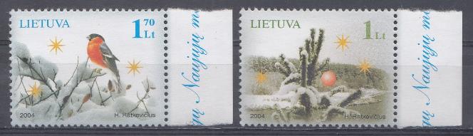 Птицы. Литва 2004 год. Снегирь.