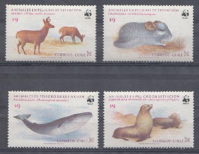 Фауна.  Чили 1984 год. WWF.