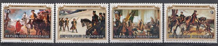 200 лет независимости США  (1776- 1976). Руанда 1976 год.