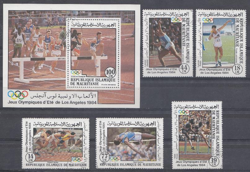 012. Летние ОИ Лос Анджелес -84. США. Исламская Республика Мавритания 1984 год. Летние виды спорта. Лёгкая атлетика.