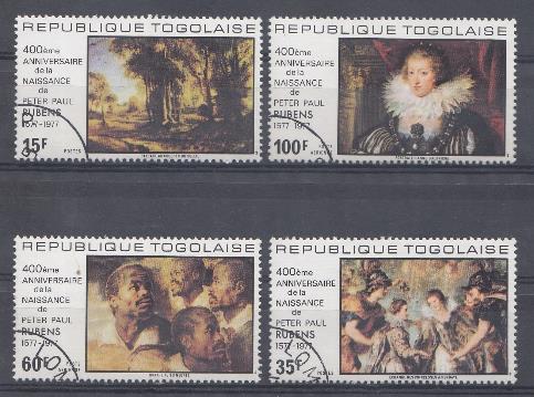 4. Живопись. Тоголезская Республика 1977 год. 400 лет со дня рождения П.П. Рубенса (1577-1977).