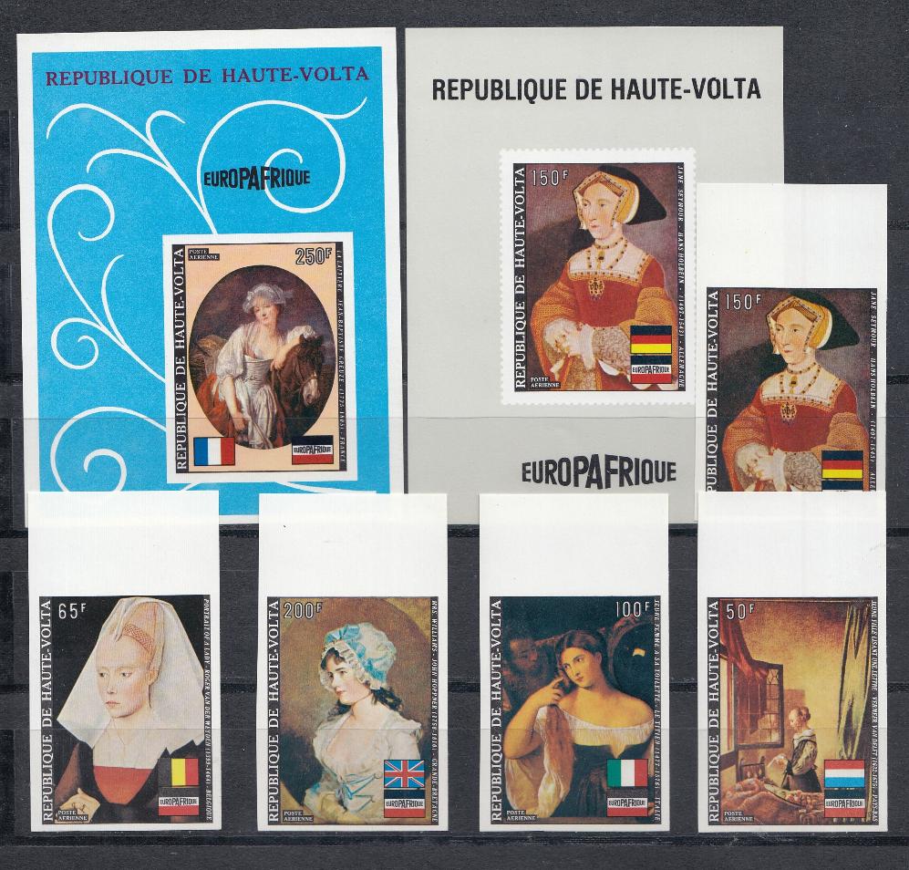 Живопись. Верхняя Вольта 1973 год. Западно европейская живопись.