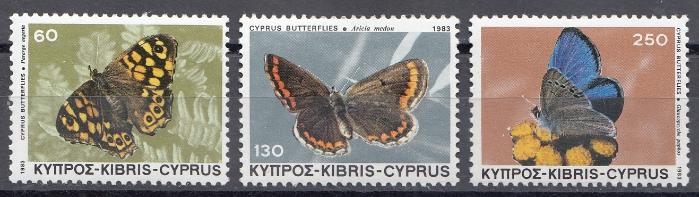 Бабочки. Кипр 1983 год.