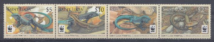 Ящерицы. Сент Люсия . WWF.