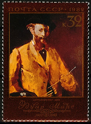 5197. СССР 1982 год. 150 лет со дня рождения Эдуарда Мане (1832-1883)
