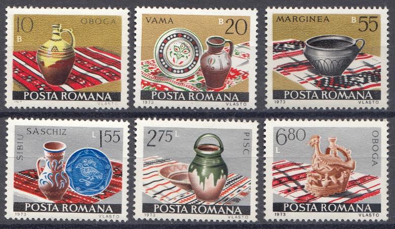 Искусство. Выставка керамики. Румыния 1973 год.