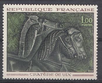 Искусство. Барельеф. Лошади. Франция 1966 год.