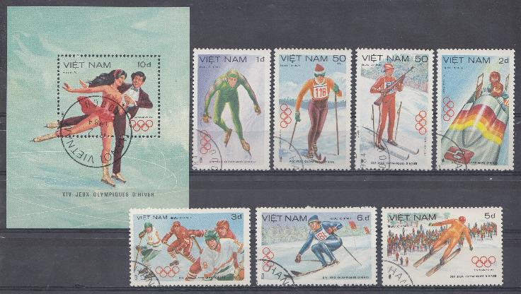 Зимние ОИ . Сараево-84 Югославия. Вьетнам 1984 год. Фигурное катание. Хоккей. Бобслей. Лыжные гонки.