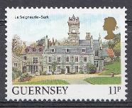 Архитектура. Замок. Гернси. Великобритания 1985 год.