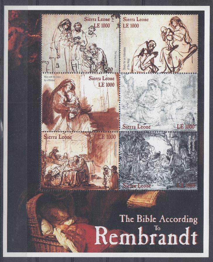 Живопись. Сьерра-Леоне. Рембрант.