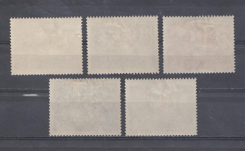 Албания 1950 год.Mich 495- 499. Народные герои Албании.