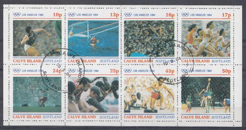 Летние ОИ Лос Анджелес-1984. Calve Island.  Scotland. 1984 год. Летние виды спорта.