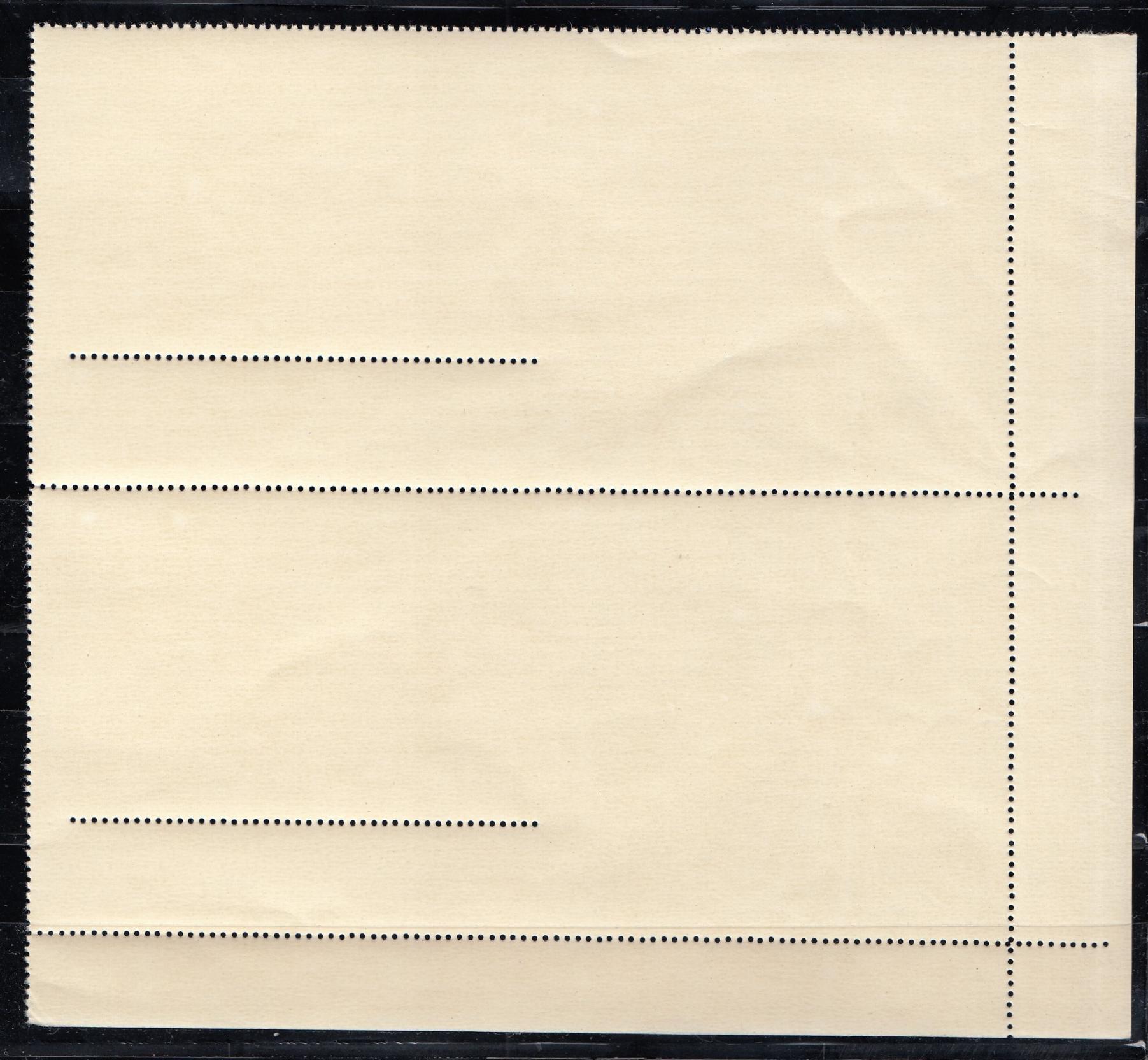 1962 год  Блок № 34 СССР . Слава покорителям космоса!   Угол листа. 2 блока.