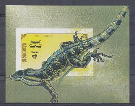 Варан. 1991 год. Монголия. Блок Б/З