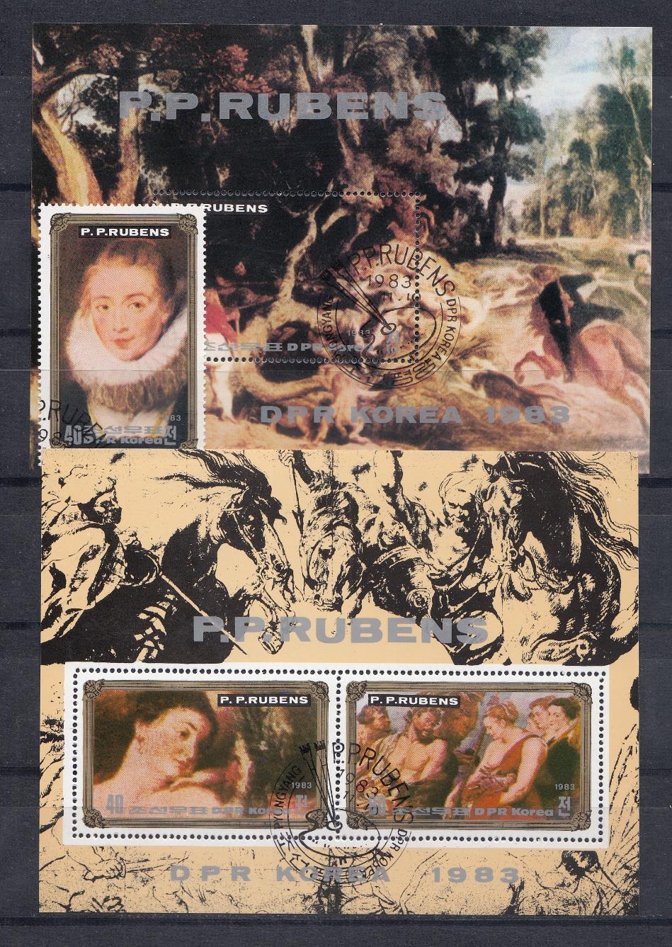  КНДР 1983 год. Живопись.  П.П.Рубенс. Эпоха возрождения.