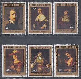 12. Живопись. Республика Нигер1981 год. Рембрант (1606-1669).