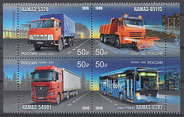 3589- 3592 Россия 2026 год. 50 лет выпуску первого грузового автомобиля КамАЗ