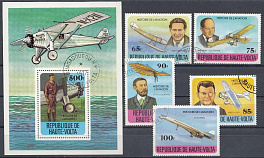 Авиация. Первые самолеты. Верхняя Вольта 1977 год. 