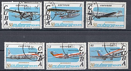 Авиация. Куба 1979 год. 50 лет кубинской авиации. 