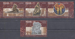 2488-2491  Россия 2019 год. Монументальное искусство Московского метрополитена.
