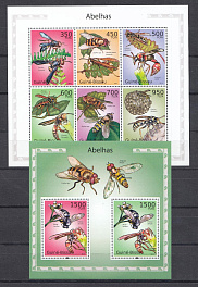 Пчёлы, осы.  Гвинея Биссау 2010 год.