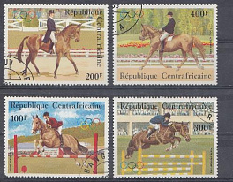 007. Спорт. ЦАР. Центрально Африканская Республика. Конный сорт.