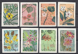 Флора. Полевые дикорастущие цветы. Вьетнам 1977 год. 