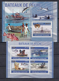 Морская фауна. Республика Того 2010 год. Морской промысел рыбы.