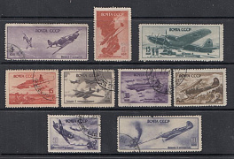 938- 946  СССР 1946 год. Советские самолёты в Великой Отечественной войне 1941- 1945 гг. Авиация. 