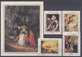 Исламская Республика Мавритания 1978 год. Живопись. П.П.Рубенс (1577-1640), художник. Эпоха возрождения.