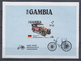 Транспорт. Гамбия. Автомобиль  Бенц  выпуск 1913 года.  Германия.