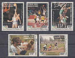 015. Летние ОИ Лос Анджелес-84 США. Федеративная Республика Коморские острова 1984 год. Баскетбол. Base-Ball