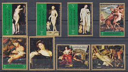 Живопись. Аджман. Договорный Оман 1973 год.