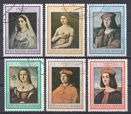Портреты. Живопись. Куба 1983 год.500 лет со дня рождения  Рафаэля