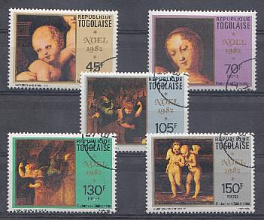 6. Живопись.Тоголезская Республика 1982 год. Рафаэль. 